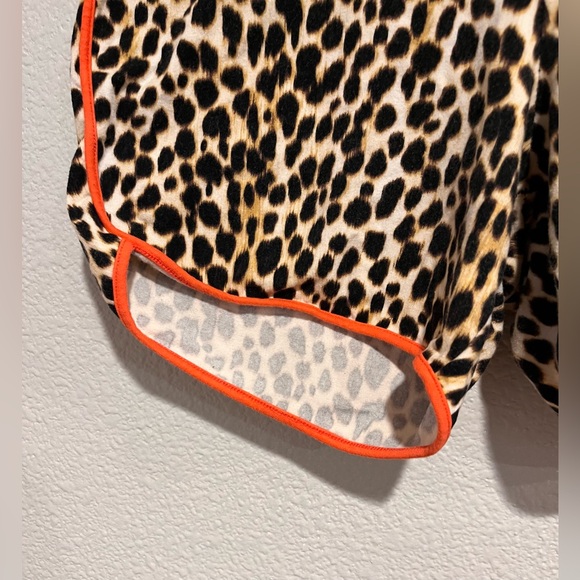 Torrid Cheeta Print Dolphin Hem Cotton Stretch High Rise Biker Shorts 2 - Picture 6 of 10